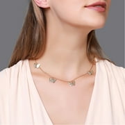 Jiaroswwei Women Stylish Butterflies Design Pendant Clavicle Chain Jewelry Accessories